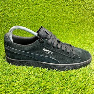 Puma Suede Classic Kids Boys Size 7Y Black Athletic Walking Shoes Sneakers